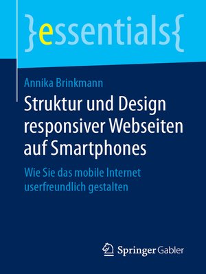 cover image of Struktur und Design responsiver Webseiten auf Smartphones